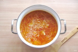 Щи из свежей капусты без зажарки