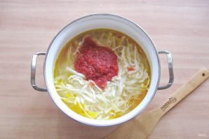 Щи из свежей капусты без зажарки