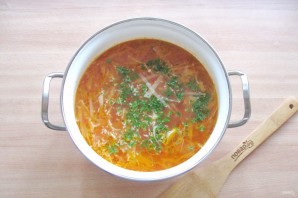 Щи из свежей капусты без зажарки