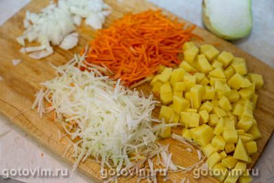 Суп куриный с кольраби