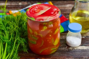 "Тещин язык" с томатной пастой