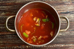 "Тещин язык" с томатной пастой