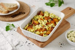 Тыква с рикоттой в духовке