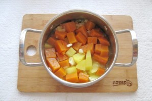 Тыквенный суп-пюре с мясом