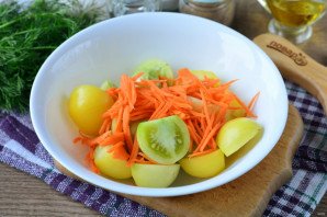 Зелёные помидоры по-корейски