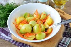 Зелёные помидоры по-корейски