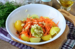 Зелёные помидоры по-корейски