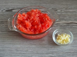 Жареная свинина с грейпфрутом