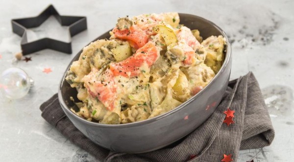 Альтернатива Мимозе и Селедке под шубой - новогодний салат с лососем, пошаговый рецепт с фото Альтернатива Мимозе и Селедке под шубой - новогодний салат с лососем, пошаговый рецепт с фото