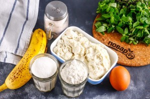 Бананово-творожный пудинг