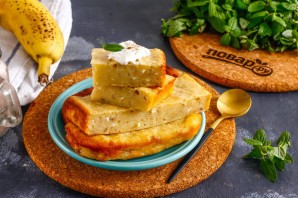 Бананово-творожный пудинг