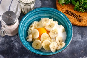 Бананово-творожный пудинг