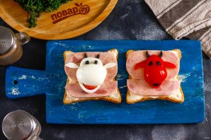 Бутерброды "Озорные Бычки"