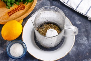 Чай с розмарином и имбирем