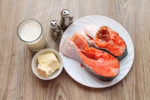 Форель в молоке в духовке