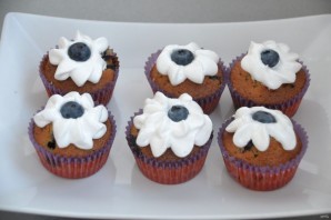 Капкейки с голубикой Капкейки с голубикой