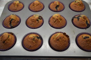 Капкейки с голубикой Капкейки с голубикой