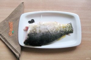 Карп на овощной подушке