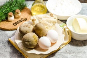 Картофельный рулет с курицей