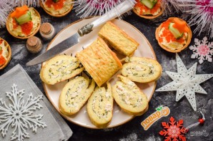 Картофельный рулет с курицей