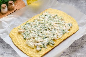 Картофельный рулет с курицей