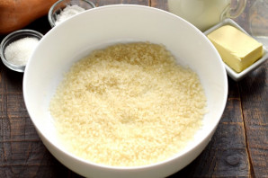 Каша с тыквой в микроволновке