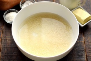 Каша с тыквой в микроволновке