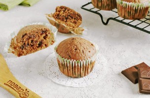 Кексы с кусочками шоколада