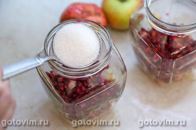 Компот из граната с яблоком на зиму Компот из граната с яблоком на зиму