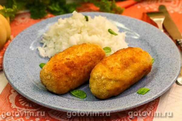 Котлеты кордон блю из фарша с ветчиной и сыром