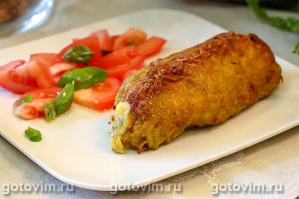 Котлеты по-гомельски из свинины в хрустящем картофеле Котлеты по-гомельски из свинины в хрустящем картофеле