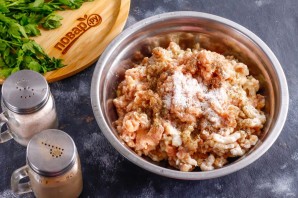 Куриная колбаса с салом