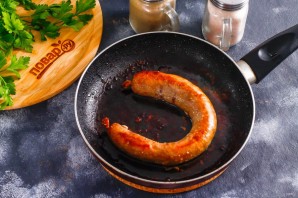 Куриная колбаса с салом