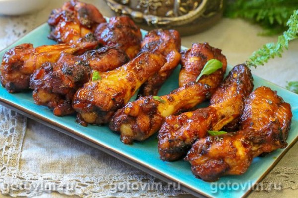 Куриные крылышки с ромом и колой, запеченные в духовке Куриные крылышки с ромом и колой, запеченные в духовке