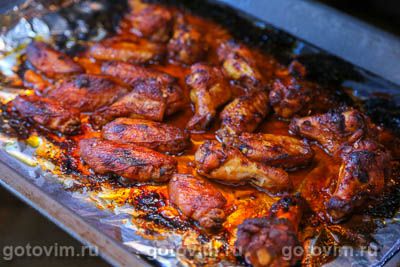 Куриные крылышки с ромом и колой, запеченные в духовке Куриные крылышки с ромом и колой, запеченные в духовке