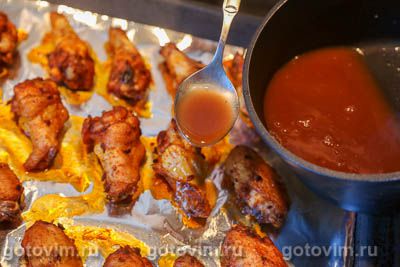 Куриные крылышки с ромом и колой, запеченные в духовке Куриные крылышки с ромом и колой, запеченные в духовке