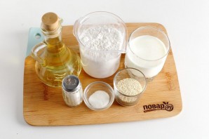 Лепешки с кунжутом