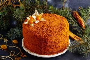 Медовый торт на Новый год