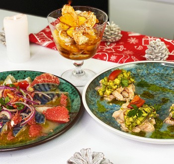 Новинка! Три восхитительные закуски на Новый год 2021 - Севиче из лосося, скумбрии и креветок Новинка! Три восхитительные закуски на Новый год 2021 - Севиче из лосося, скумбрии и креветок