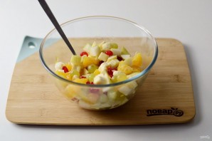 Новогодний фруктовый салат