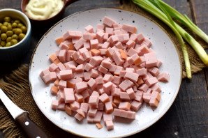 "Оливье" с запеченными овощами