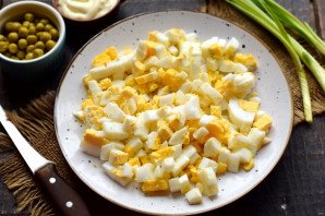 "Оливье" с запеченными овощами