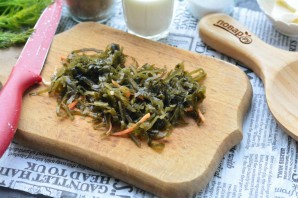 Омлет с морской капустой