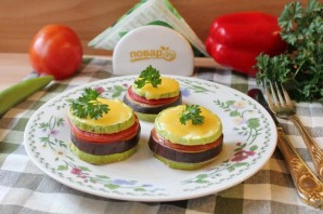 Овощные пирамидки в духовке