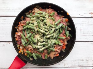 Печень со стручковой фасолью