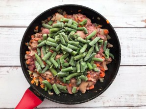 Печень со стручковой фасолью