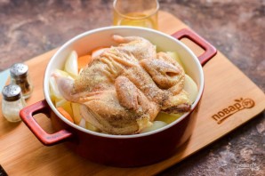 Перепелка с картошкой в духовке