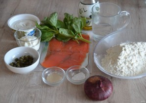 Пицца с форелью