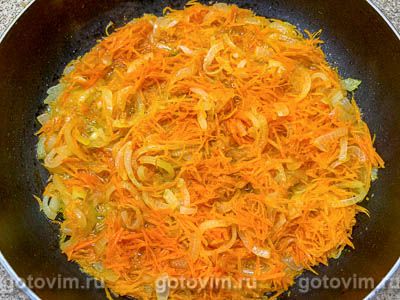 Пирог из слоеного теста с мясом, картофелем и морковью Пирог из слоеного теста с мясом, картофелем и морковью