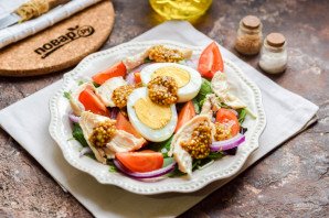 Салат без майонеза на Новый год Салат без майонеза на Новый год